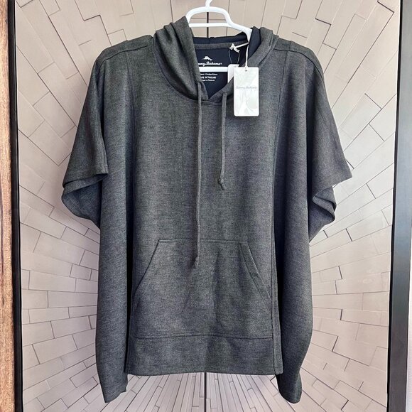 NWT Tommy Bahama Costa Hoodie Poncho Gray Size L/XL NEW - Picture 1 of 10